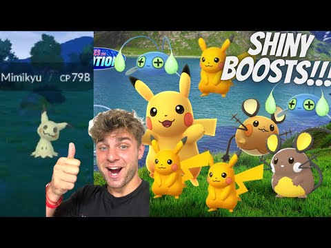 ✨Mimikyu IN POKEMON GO! Shiny BOOSTS and More in Pokemon Go… サムネイル