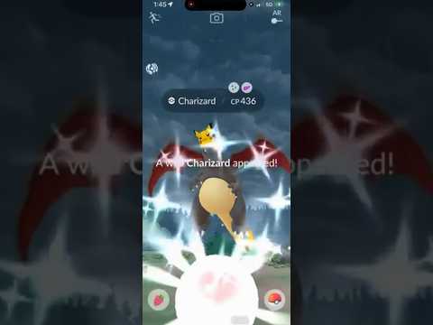 ✨WILD Shiny COSTUME CHARIZARD CAUGHT in Pokemon Go!!!✨ shor… サムネイル