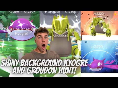 ✨PRIMAL KYOGRE & GROUDON RAIDS!!! Shiny Background HUNT LIV… サムネイル