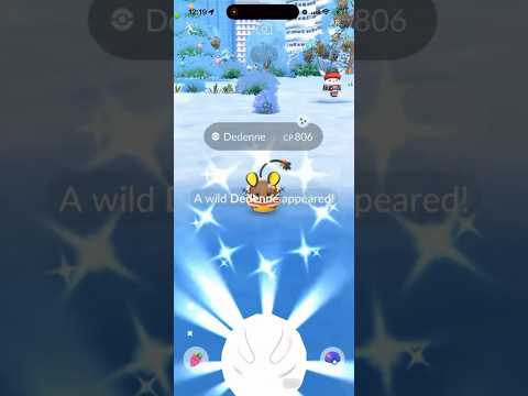 ✨Shiny Costume Dedenne CAUGHT in Pokemon Go!✨ shorts pokemon サムネイル