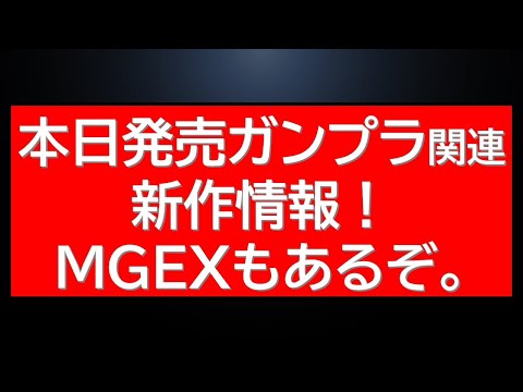 【12月29日】新作ガンプラ関連新商品が本日発売！MGEXもあるよ サムネイル