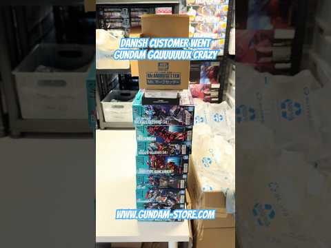 Danish customer went GUNDAM GQUUUUUUX crazy gundam gunpla b…