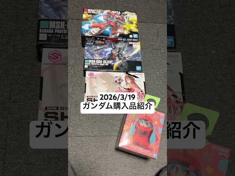 2026/3/19 ガンダム購入品紹介！HGヤクト・ドーガ（クェス・エア専用機）にHGディジェに30MSシュレミにプラ… サムネイル