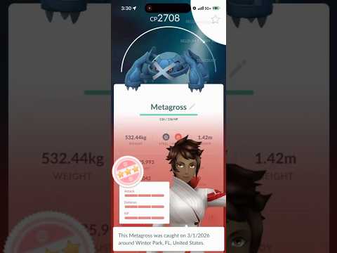 💯100 IV Metagross CAUGHT In Pokemon Go!💯 shorts pokemon サムネイル