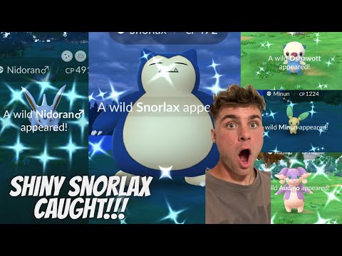 ✨Shiny Spinda Hunt! Shiny Snorlax CAUGHT, 10+ SHINY Pokemon… サムネイル