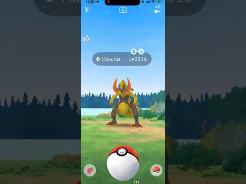 RARE WILD Haxorus in Pokemon Go! shorts pokemon サムネイル