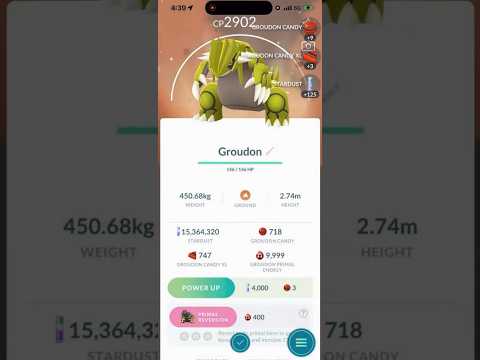 ✨NEW Shiny Background Groudon CAUGHT In Pokemon Go!✨ shorts… サムネイル