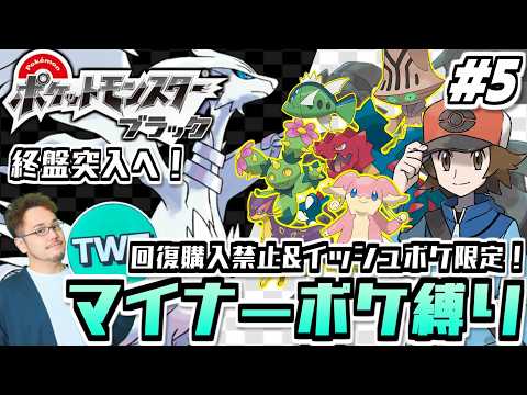 【ポケモンBW マイナーポケ縛り】回復購入禁止＆イッシュポケ限定！マイナーポケモン縛りでポケットモンスター ブラックを… サムネイル