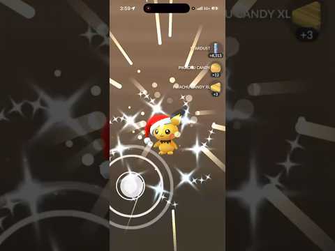 ✨Shiny Santa Hat Pichu HATCHED In Pokemon Go!!!✨ shorts pok… サムネイル