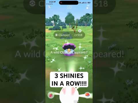 ✨I Got 3 SHINY POKEMON IN A ROW IN POKEMON GO!!!✨ shorts po… サムネイル