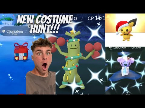 ✨NEW Shiny Costume Sudowoodo, Costume Charjabug and Pichu H… サムネイル