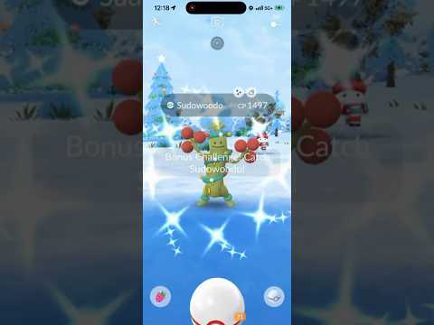 ✨NEW SHINY Costume Sudowoodo CAUGHT In Pokemon Go!✨ shorts…