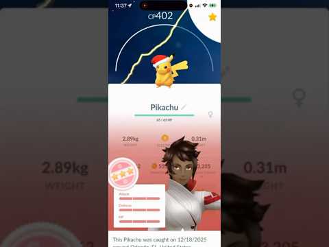 💯I Caught a 100 IV COSTUME PIKACHU in Pokemon Go!💯 shorts p…