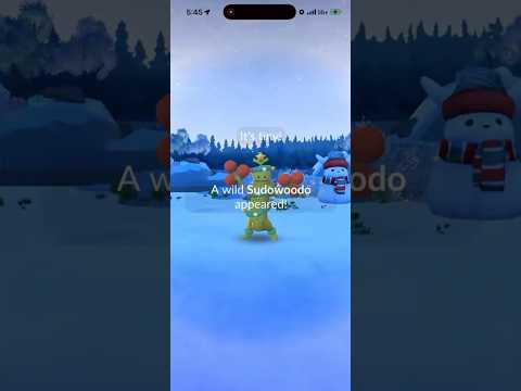 ✨TINY SHINY COSTUME SUDOWOODO CAUGHT IN POKEMON GO!!!✨ shor… サムネイル