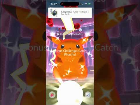 ✨Shiny GMAX Pikachu CAUGHT In Pokemon Go!✨ shorts pokemon サムネイル