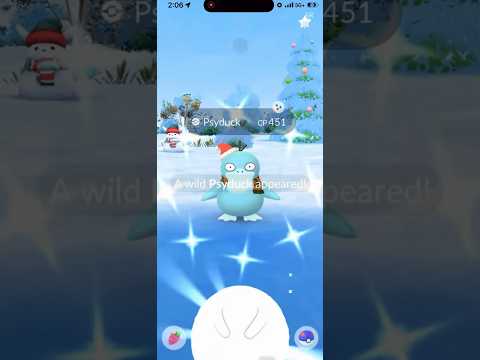 ✨RARE Shiny Costume Psyduck CAUGHT in Pokemon Go!✨shorts po…